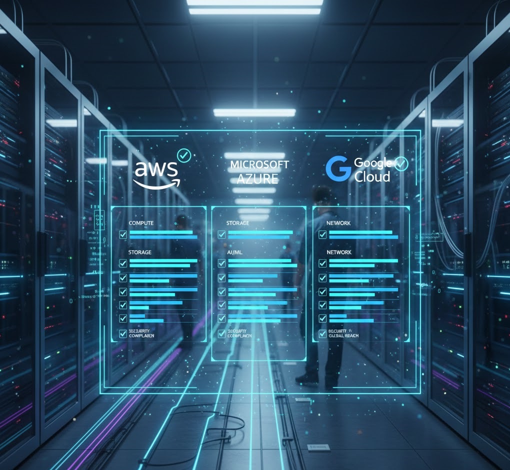 2026 Free VPS Matrix comparison table showing AWS, Google Cloud, and GratisVPS technical specifications.