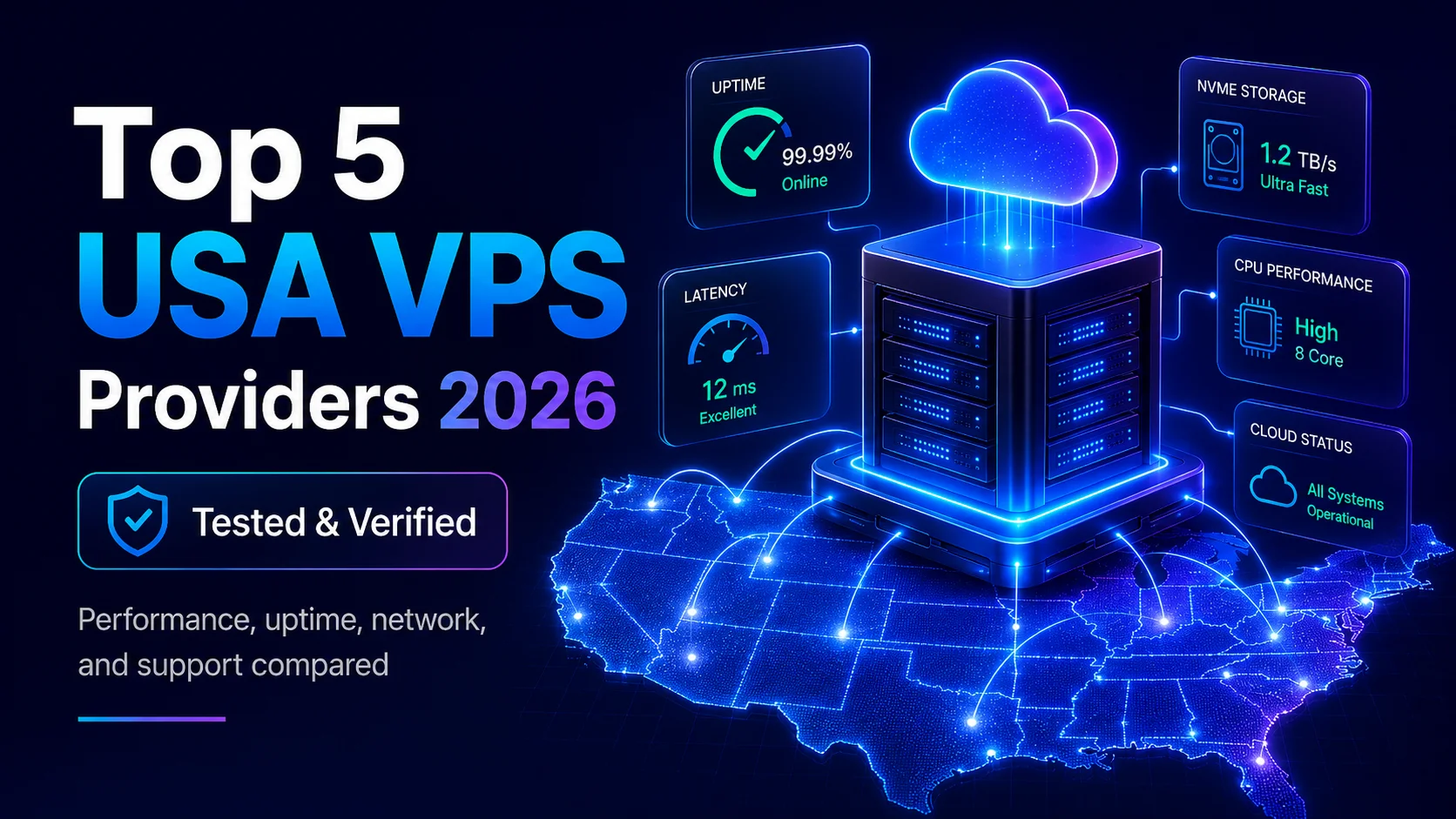 Top 5 VPS Providers in USA tested and verified cloud server comparison featured image
