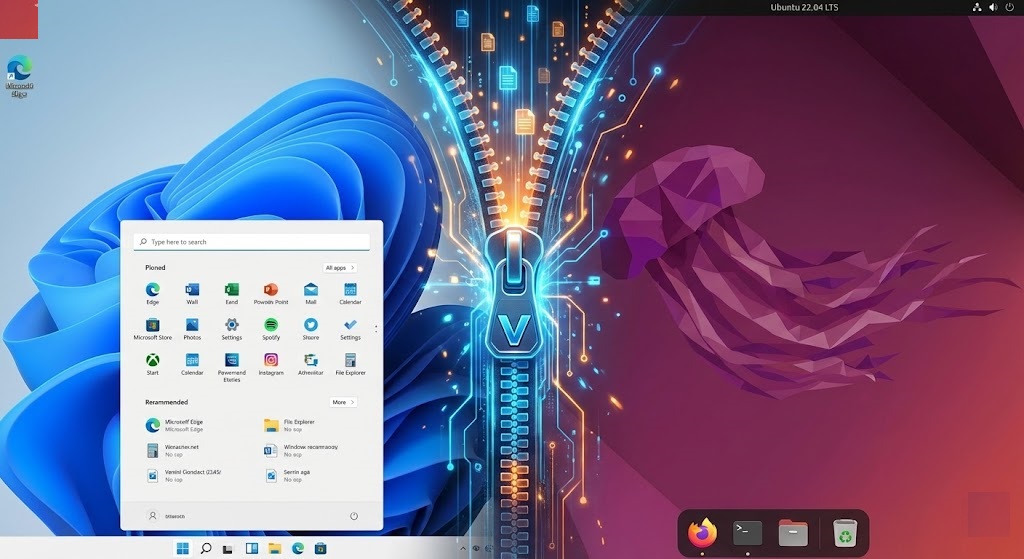 Screenshot of VirtualBox Name and Operating System setup screen